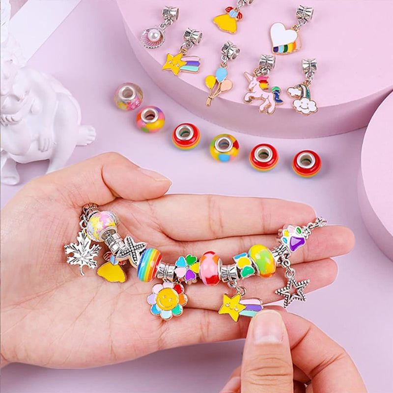 DIY Armband-Bastelset für Kinder mit Perlen und Anhängern