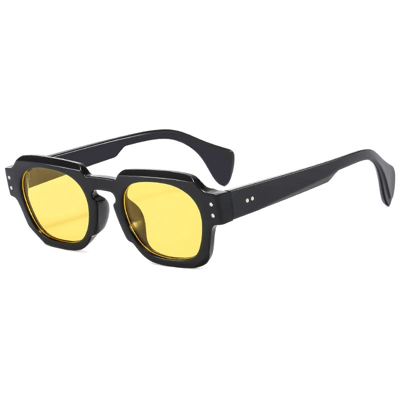Retro Sonnenbrille mit eckiger Fassung und UV400-Schutz – 6 Farben