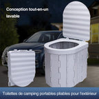 Faltbares Camping-Toilette ABS Kunststoff – Tragbar