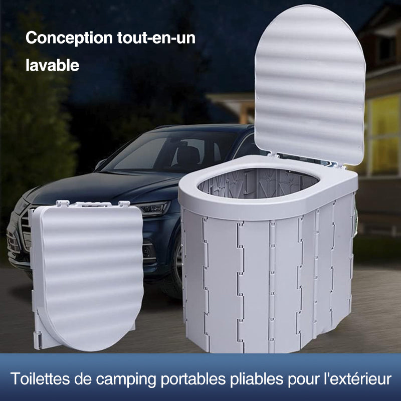 Faltbares Camping-Toilette ABS Kunststoff – Tragbar