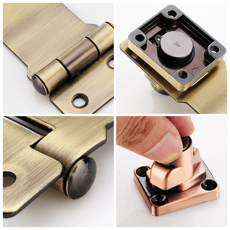 Door lock with hinge bolt and 2 keys