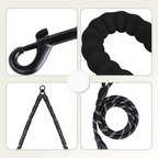 Double leash with 360° swivel – Never tangles again