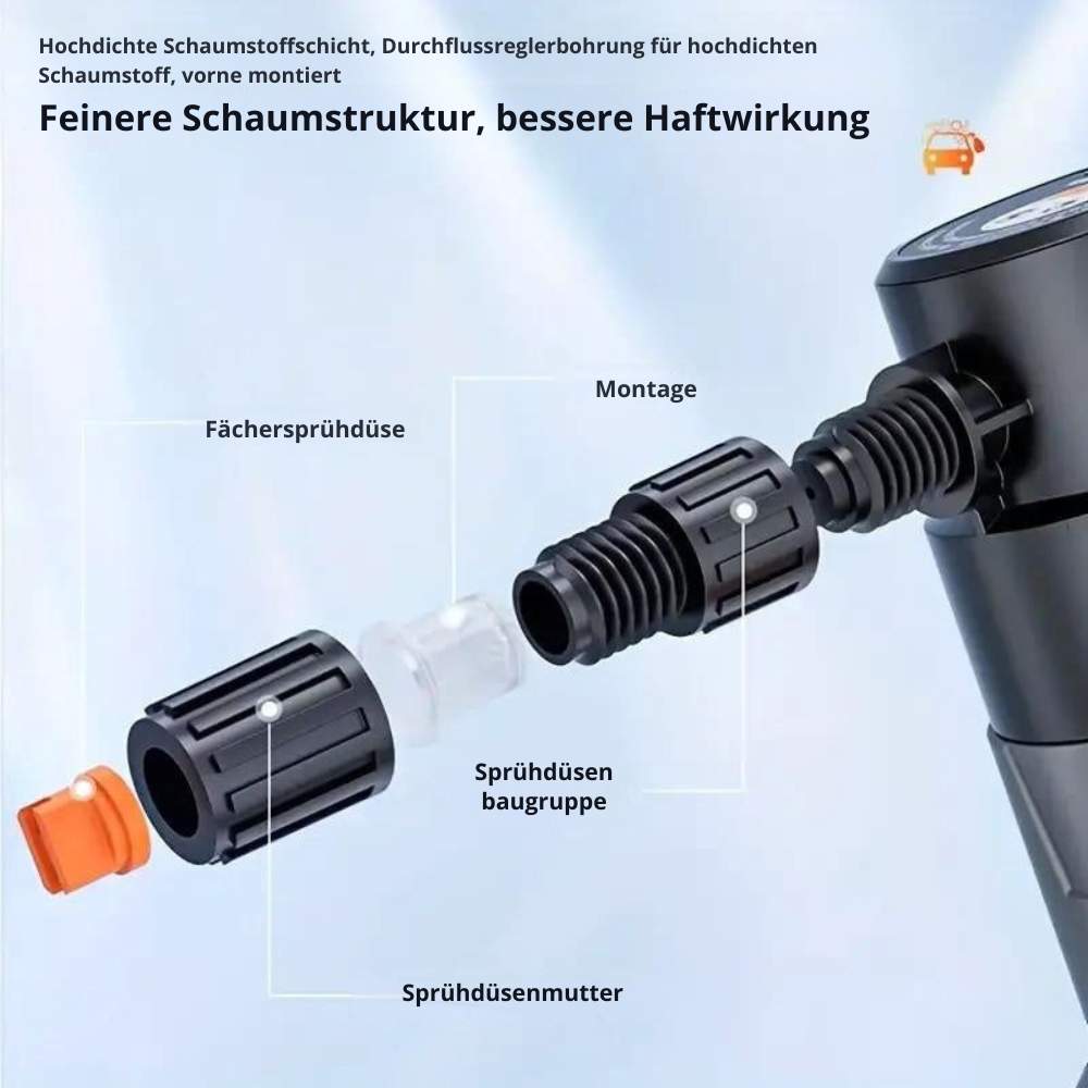 Elektrische Schaumsprühflasche – Kabelloser Schaumsprüher für die Autowäsche