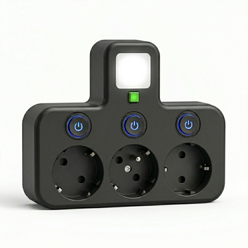 Steckdosenleiste mit USB-C und Wandmontage