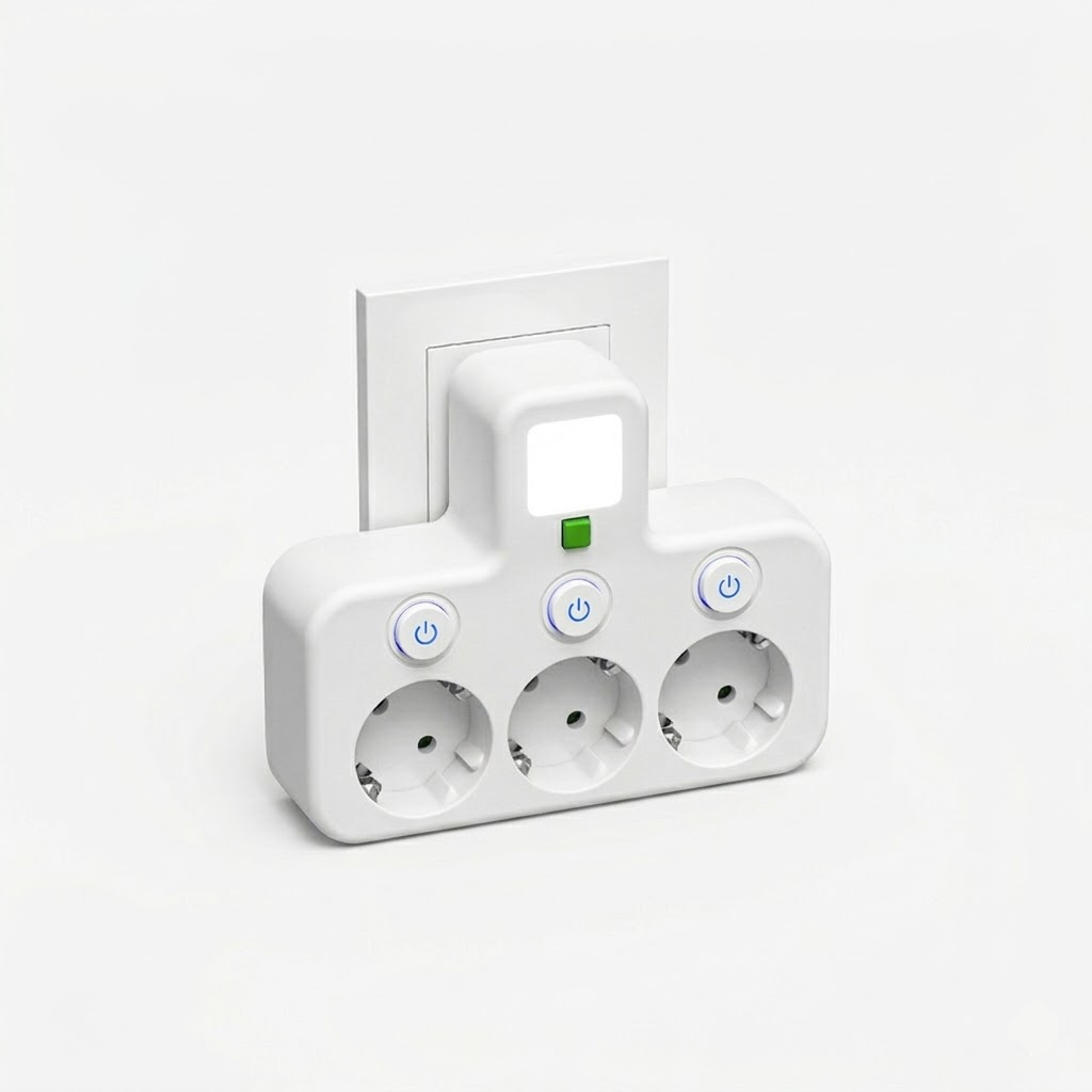 Steckdosenleiste mit USB-C und Wandmontage