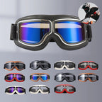 Motorradbrille Vintage-Stil mit verstellbarem Gummiband