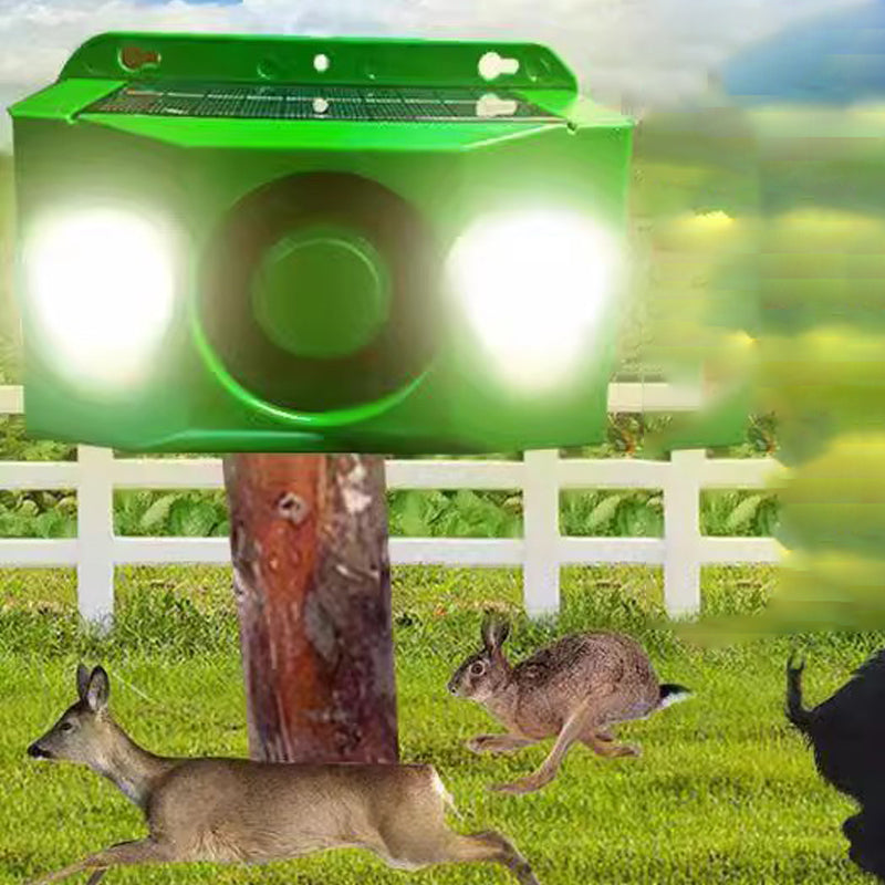 Solar-Tierabwehr mit Blitzlicht und Alarm