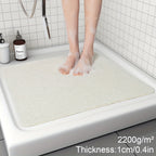 Non-slip shower mat with loofah texture – quick-drying