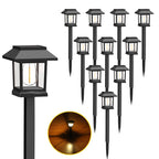 Solar garden light – Warm white light with up to 10 hours of illumination time