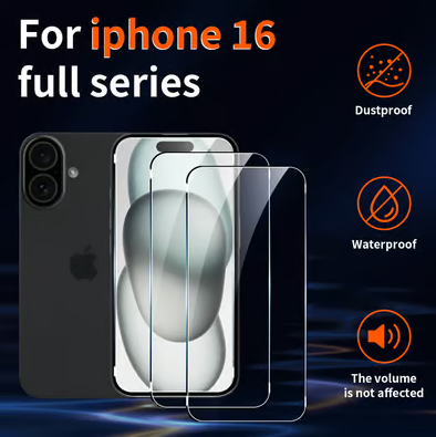 Displayschutz Panzerglas für iPhone mit staubfreier Montage