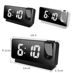 LED projection alarm clock with ceiling display
