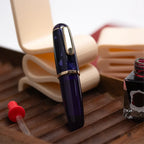 Fountain pen with fine nib and acrylic body