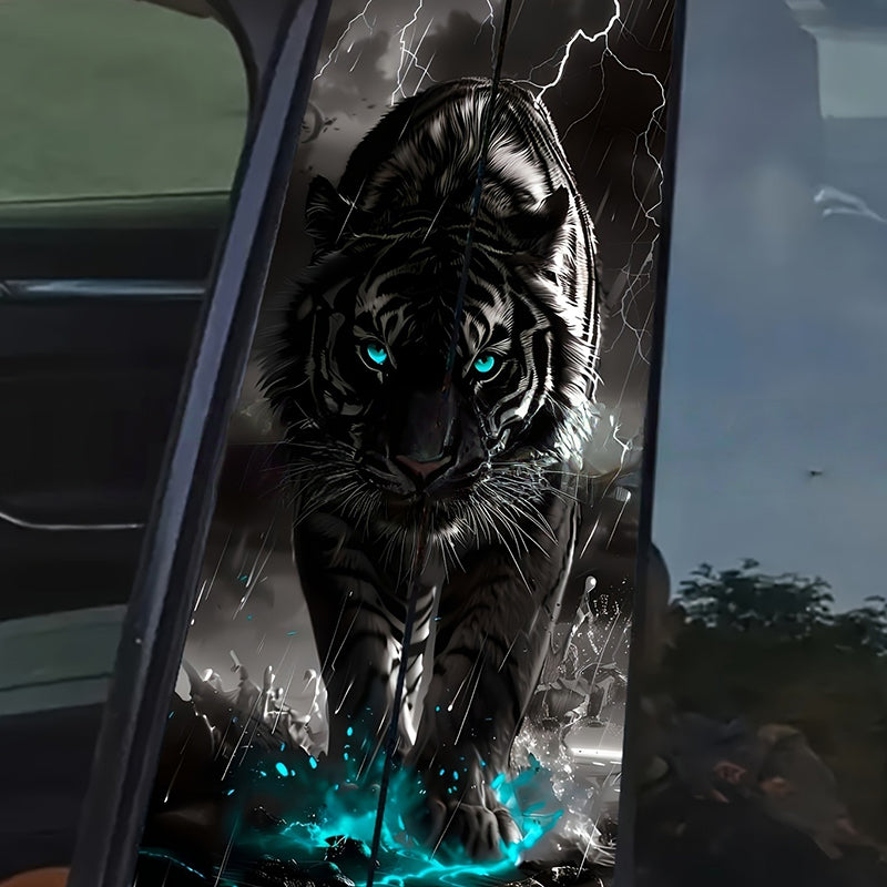 Car B-pillar protective film with scratch protection