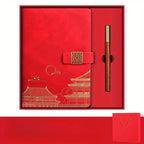 Geschenkset mit Notizbuch, Thermoskanne und Stift in edler Box