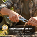 Multitool Edelstahl 12-in-1 mit Zange und Schraubendreher