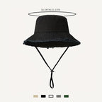 Bucket Hat Baumwolle mit verstellbarem Zugband