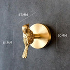 Wandhaken Messing Tierkopf-Design – Dekorativer Garderobenhaken