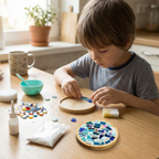 Mosaik Untersetzer Bastelset – DIY Kreativprojekt für Familien