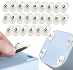 Furniture glides with ball bearings – Self-adhesive for cabinets and tables - Set of 8