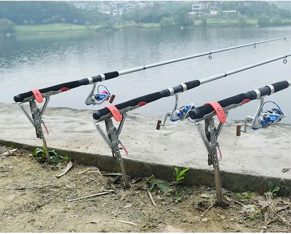 Angelrutenhalter mit Biss-Sensor für Strand und Ufer