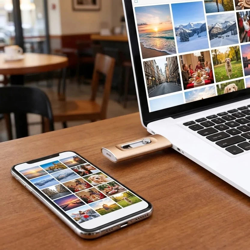 3-in-1 USB Drive — More Storage for iPhone, Android & PC