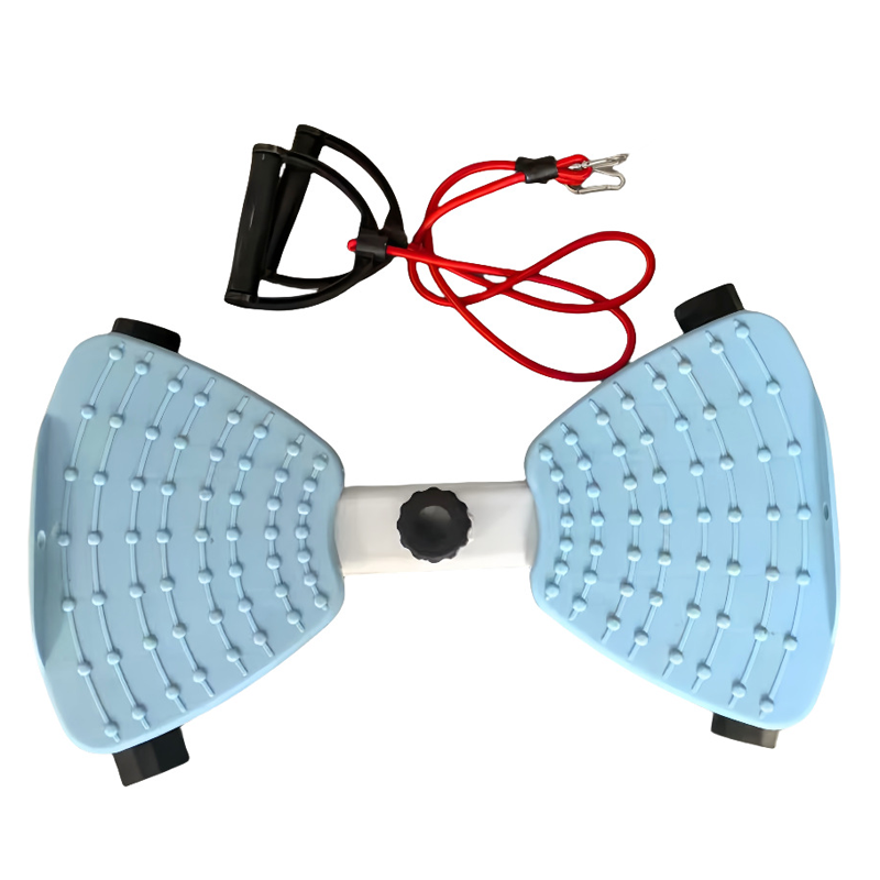 Stepper with resistance bands for full-body workout