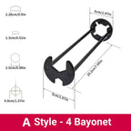 Pipe end wrench 360° with swivel function