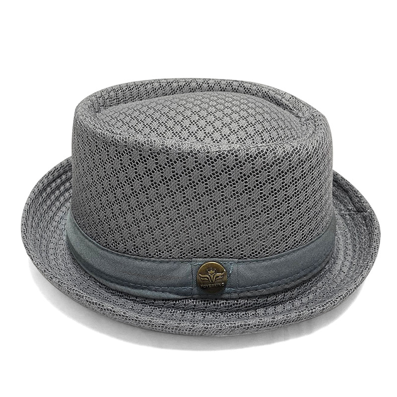 Sommer Pork Pie Hut Mesh atmungsaktiv für Damen und Herren