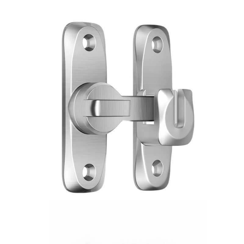 Universal latch adjustable to 90° and 180° for sliding doors