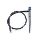 Irrigation set with 360° rotatable nozzles for garden watering