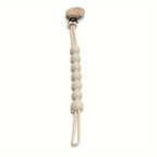 Silicone Pacifier Chain with Wooden Clip – Bear Design, BPA-Free