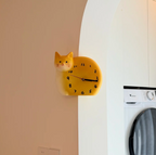 Katzenuhr 3D für Zimmerecke