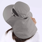 Sonnenhut mit abnehmbarem Nackenschutz und Gesichtsmaske