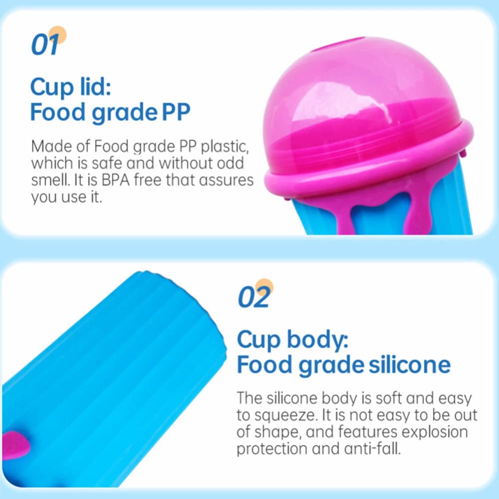 Slush maker cup with cooling core