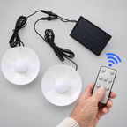 Solar-Pendelleuchten-Set mit Fernbedienung – 2 Lampen