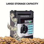 Electronic savings box with code