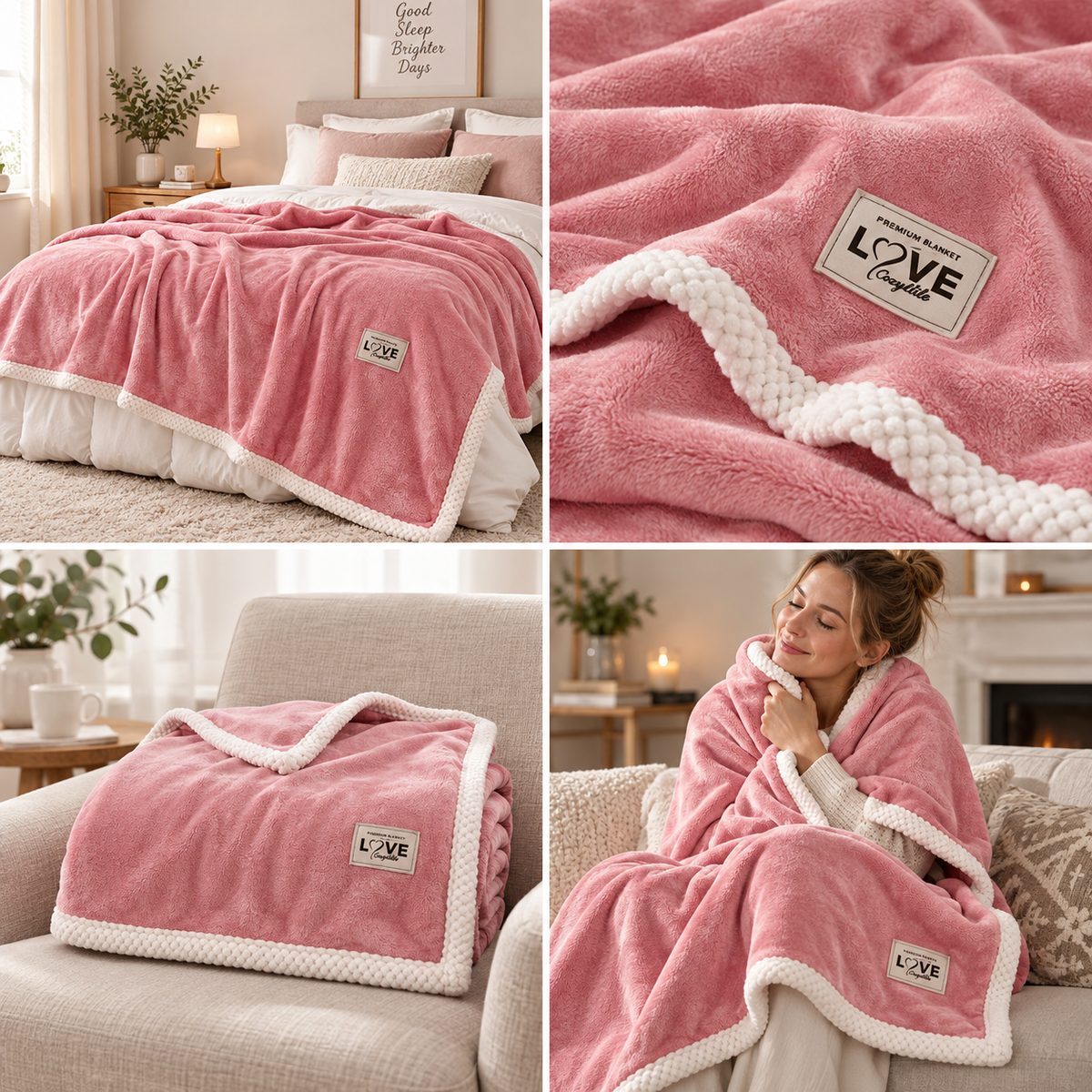 Kuscheldecke Flanell-Fleece – Weich und Warm