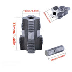 Thread cutter for water pipes with 3 sizes
