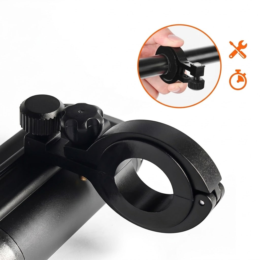 Fahrrad-Frontlicht LED 1000 Lumen, aufladbar mit 2000-mAh-Akku