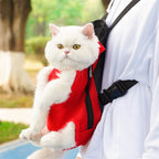 Haustier-Rucksack mit Beinaussparungen für Katzen und Hunde