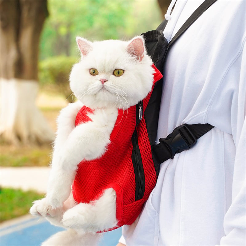 Haustier-Rucksack mit Beinaussparungen für Katzen und Hunde
