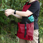 Garden apron with kangaroo pocket and adjustable straps