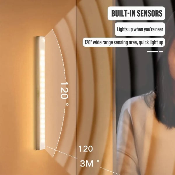 LED sensor light with motion detector – magnetic mount