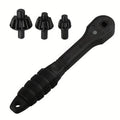 Dual-head ratchet wrench for drill chuck
