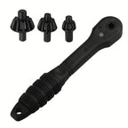 Dual-head ratchet wrench for drill chuck