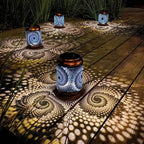 Decorative Garden Lantern – Artificial Light Pattern for Outdoor Areas
