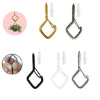 Stainless steel hook set with safety lock for string lights