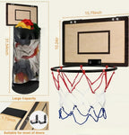 Wäschekorb mit Basketballkorb-Design – Tür-Montage
