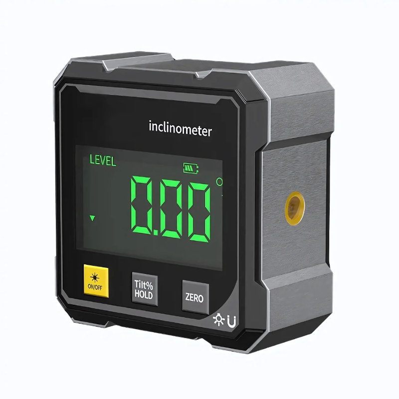 Digitaler Winkelmesser mit Laser und Magnetbasis