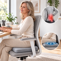 Orthopedic memory foam seat cushion for the tailbone and back